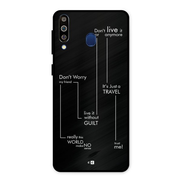 Quotes Of Life Metal Back Case for Galaxy M30