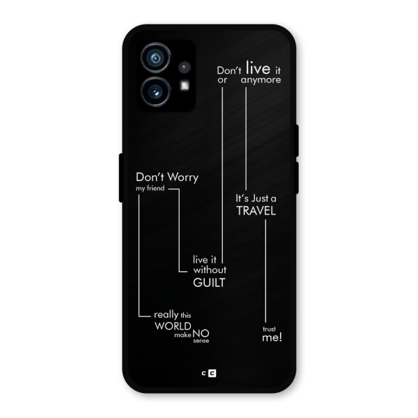 Quotes Of Life Metal Back Case for Nothing Phone 1