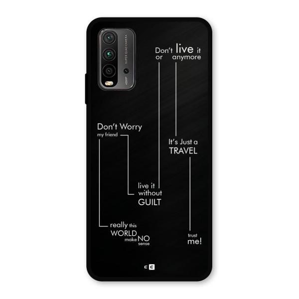 Quotes Of Life Metal Back Case for Redmi 9 Power