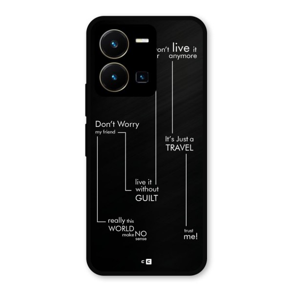 Quotes Of Life Metal Back Case for Vivo Y35