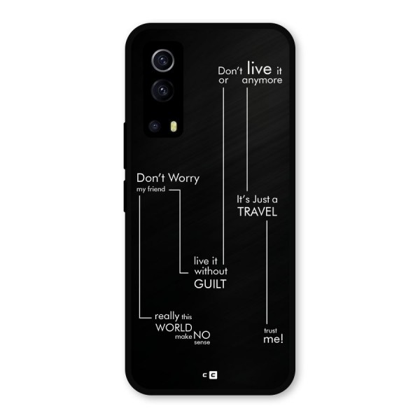 Quotes Of Life Metal Back Case for iQOO Z3