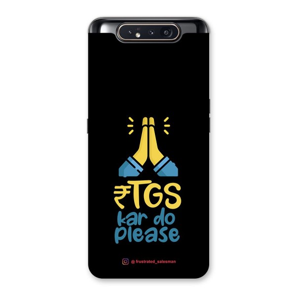 RTGS Kar Do Please Black Back Case for Galaxy A80