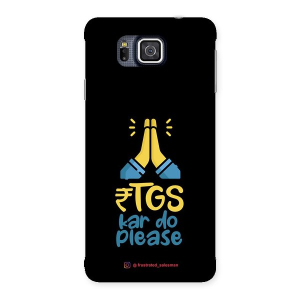 RTGS Kar Do Please Black Back Case for Galaxy Alpha