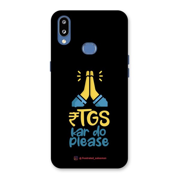 RTGS Kar Do Please Black Back Case for Galaxy M01s