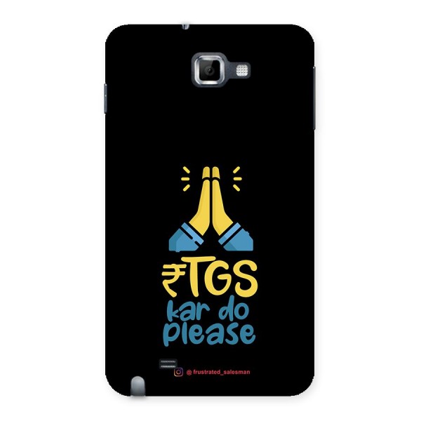 RTGS Kar Do Please Black Back Case for Galaxy Note