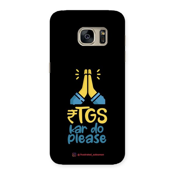 RTGS Kar Do Please Black Back Case for Galaxy S7