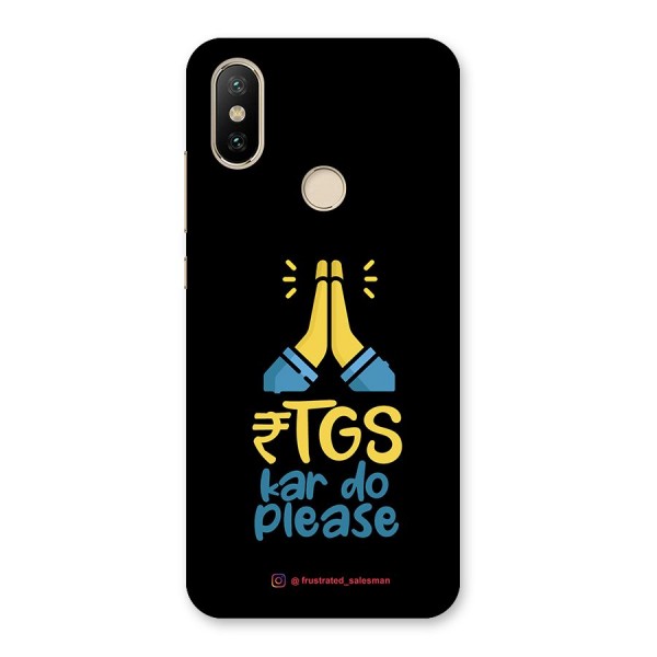 RTGS Kar Do Please Black Back Case for Mi A2