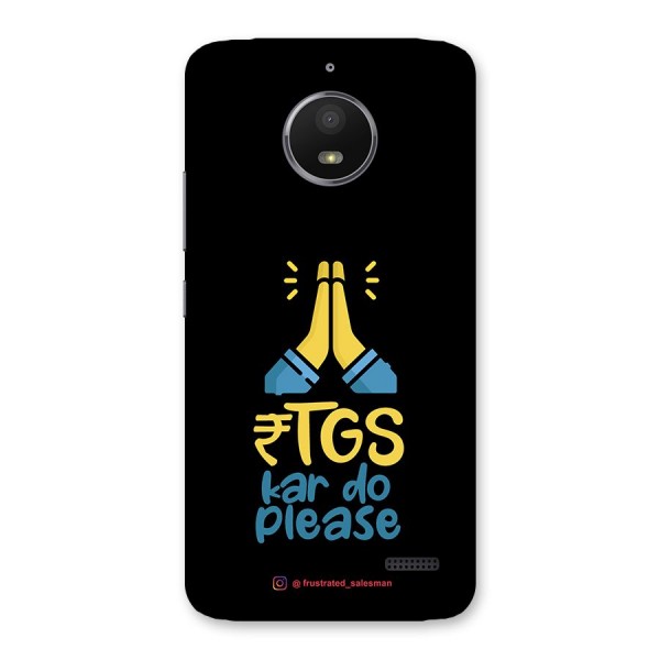 RTGS Kar Do Please Black Back Case for Moto E4