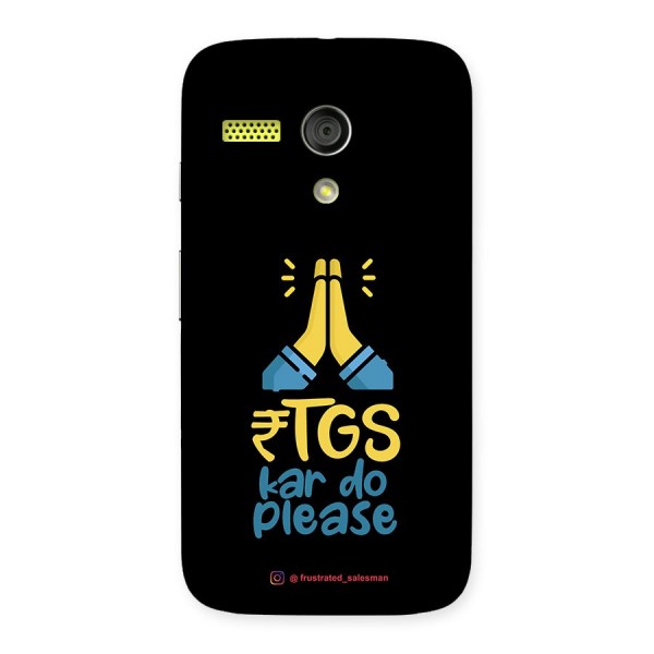 RTGS Kar Do Please Black Back Case for Moto G