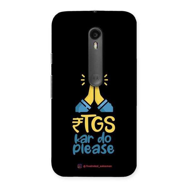 RTGS Kar Do Please Black Back Case for Moto G3