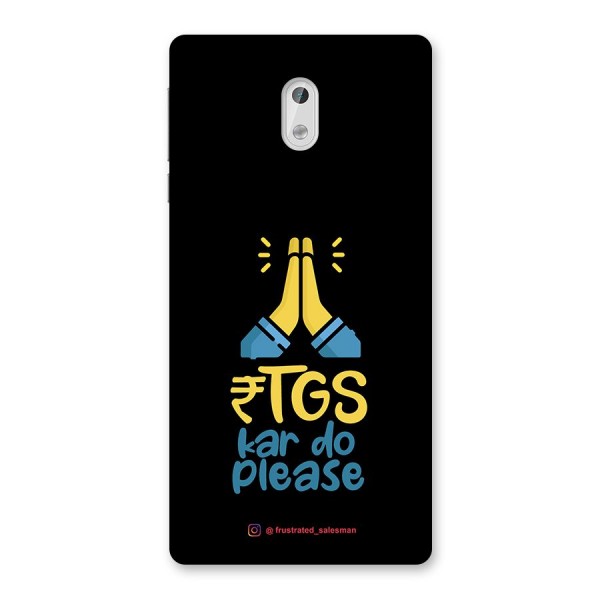 RTGS Kar Do Please Black Back Case for Nokia 3