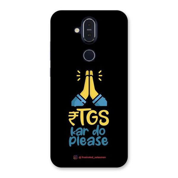 RTGS Kar Do Please Black Back Case for Nokia 8.1