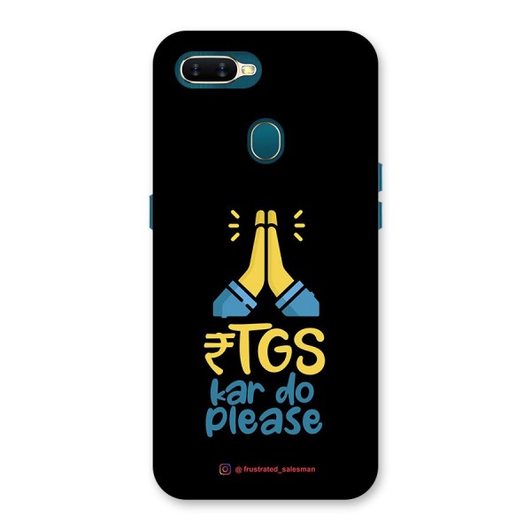 RTGS Kar Do Please Black Back Case for Oppo A12