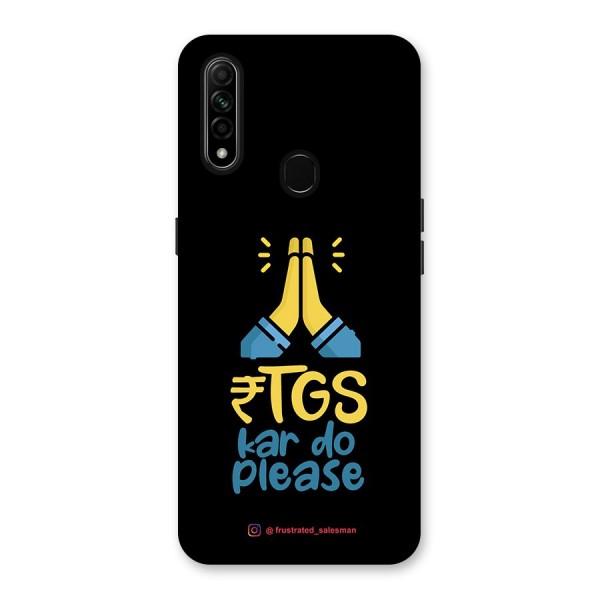 RTGS Kar Do Please Black Back Case for Oppo A31