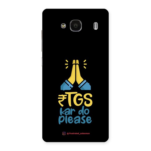 RTGS Kar Do Please Black Back Case for Redmi 2s