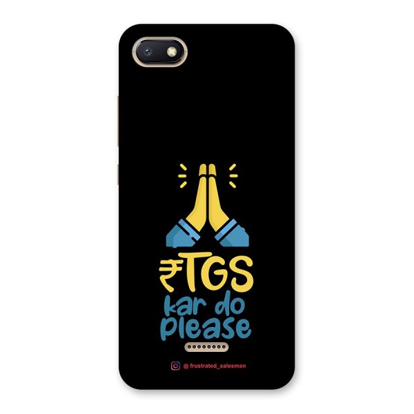 RTGS Kar Do Please Black Back Case for Redmi 6A