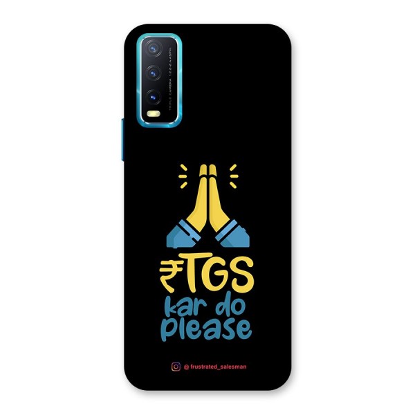 RTGS Kar Do Please Black Back Case for Vivo Y12s