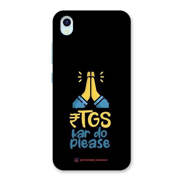 RTGS Kar Do Please Black Back Case for Vivo Y1s