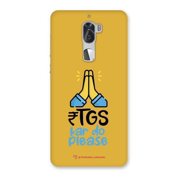 RTGS Kar Do Please Mustard Yellow Back Case for Coolpad Cool 1