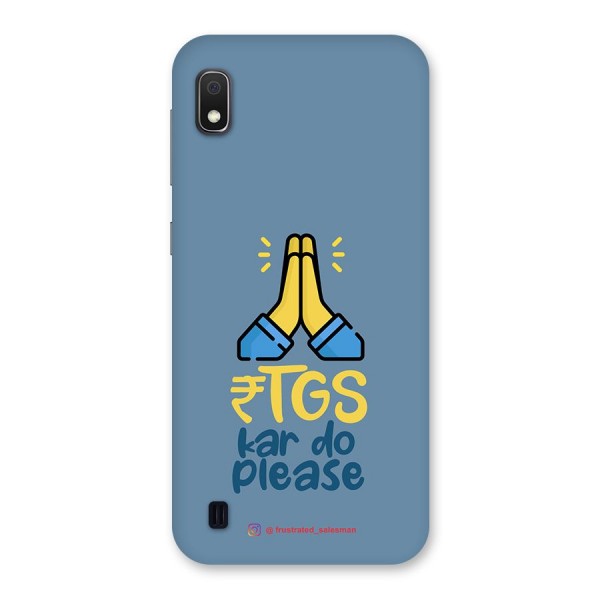 RTGS Kar Do Please SteelBlue Back Case for Galaxy A10