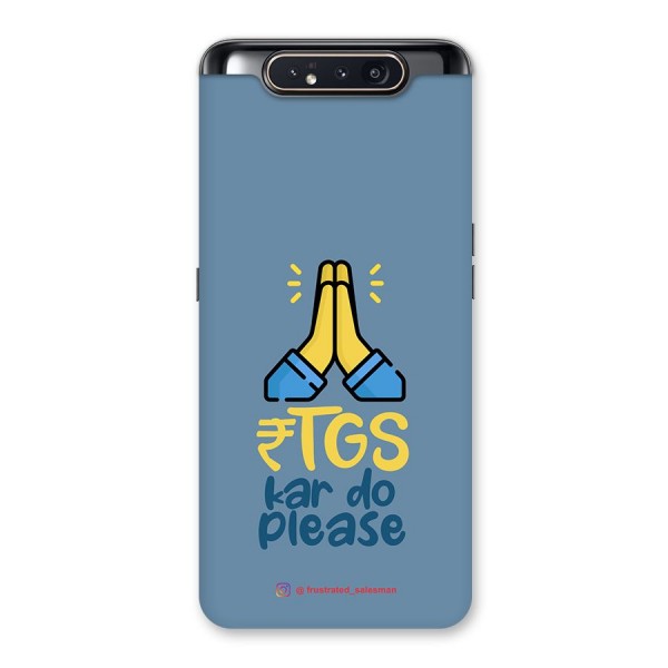 RTGS Kar Do Please SteelBlue Back Case for Galaxy A80