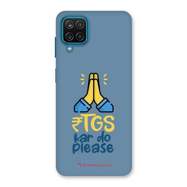 RTGS Kar Do Please SteelBlue Back Case for Galaxy F12