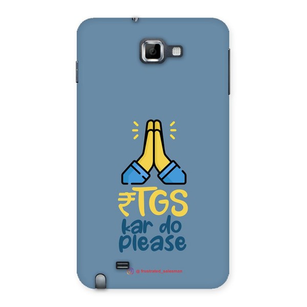 RTGS Kar Do Please SteelBlue Back Case for Galaxy Note