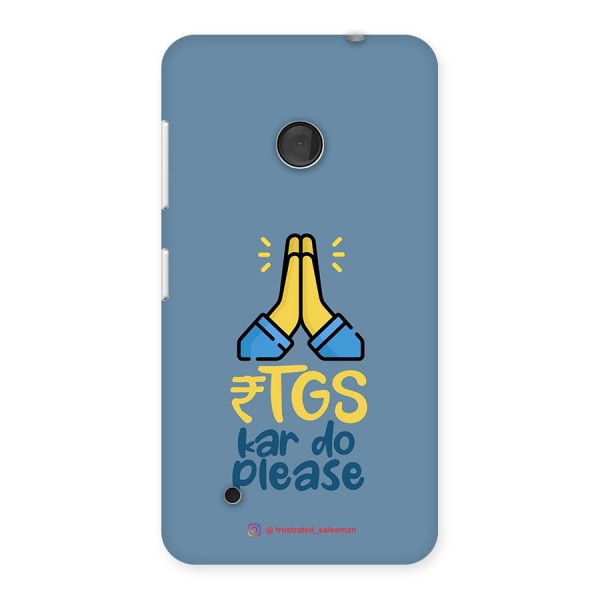 RTGS Kar Do Please SteelBlue Back Case for Lumia 530