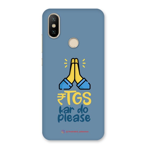 RTGS Kar Do Please SteelBlue Back Case for Mi A2