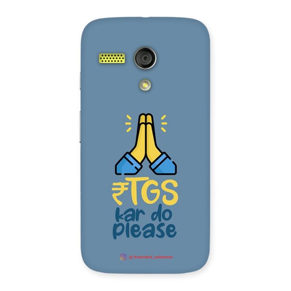 RTGS Kar Do Please SteelBlue Back Case for Moto G