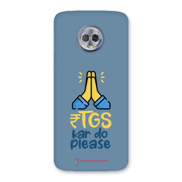 RTGS Kar Do Please SteelBlue Back Case for Moto G6