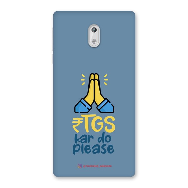 RTGS Kar Do Please SteelBlue Back Case for Nokia 3