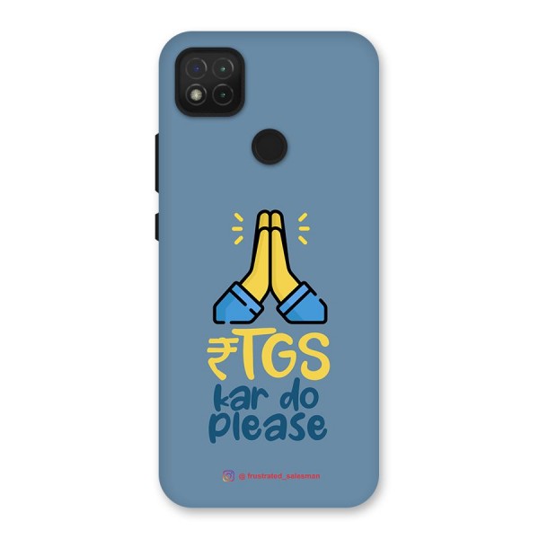 RTGS Kar Do Please SteelBlue Back Case for Redmi 9C