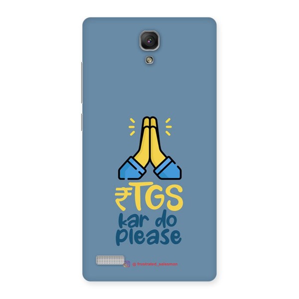 RTGS Kar Do Please SteelBlue Back Case for Redmi Note