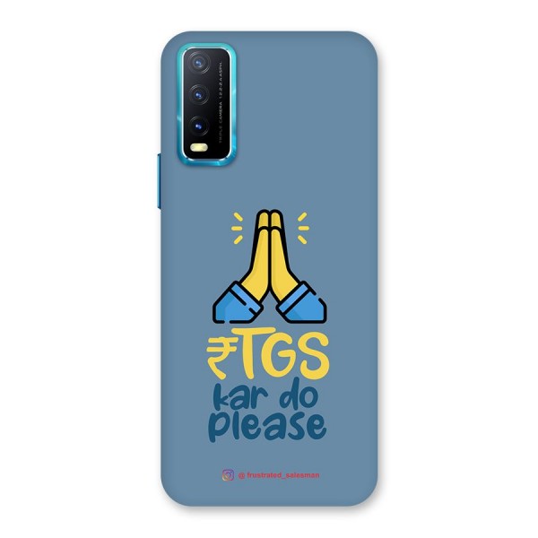 RTGS Kar Do Please SteelBlue Back Case for Vivo Y12s