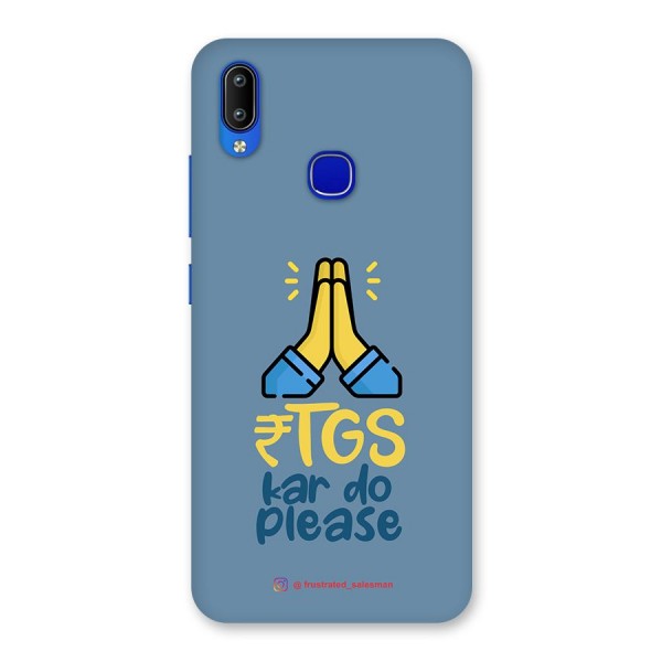 RTGS Kar Do Please SteelBlue Back Case for Vivo Y91