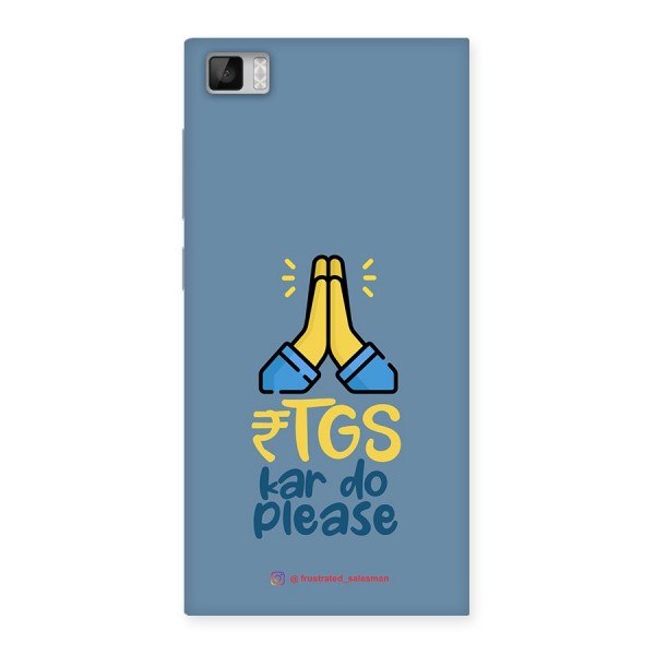 RTGS Kar Do Please SteelBlue Back Case for Xiaomi Mi3