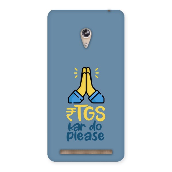 RTGS Kar Do Please SteelBlue Back Case for Zenfone 6