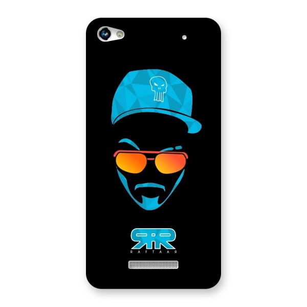 Raftaar Black and Blue Back Case for Micromax Hue 2