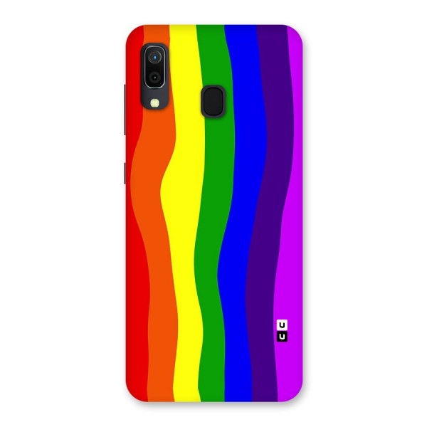 Rainbow Curves Back Case for Galaxy A20