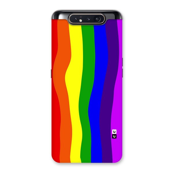 Rainbow Curves Back Case for Galaxy A80