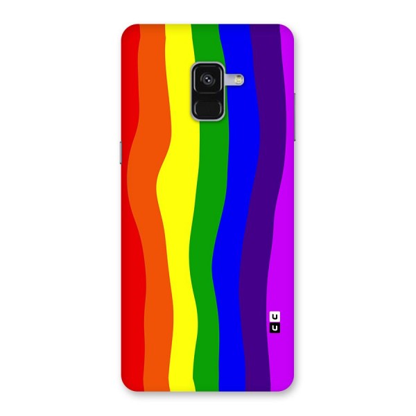 Rainbow Curves Back Case for Galaxy A8 Plus