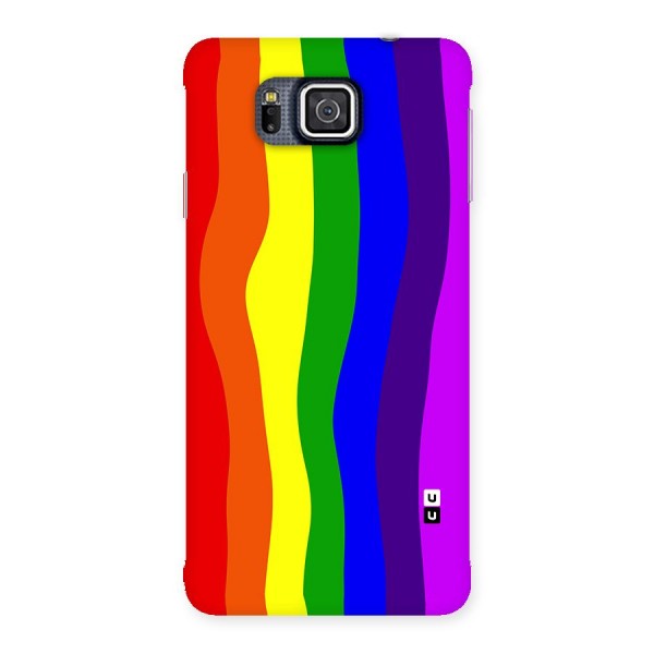 Rainbow Curves Back Case for Galaxy Alpha