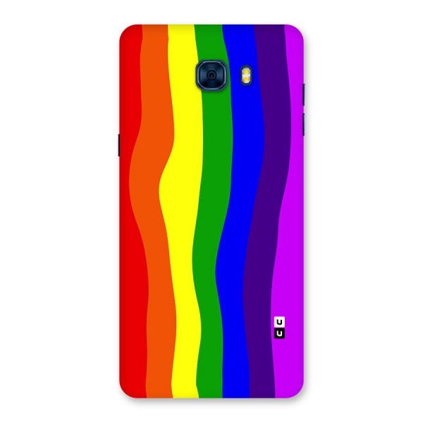 Rainbow Curves Back Case for Galaxy C7 Pro