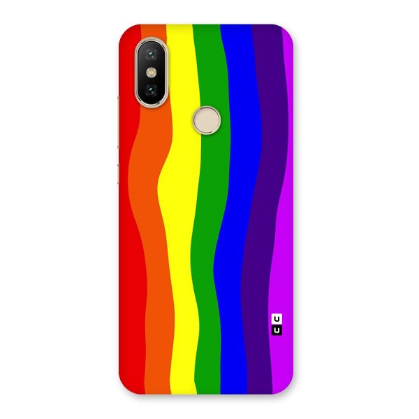 Rainbow Curves Back Case for Mi A2