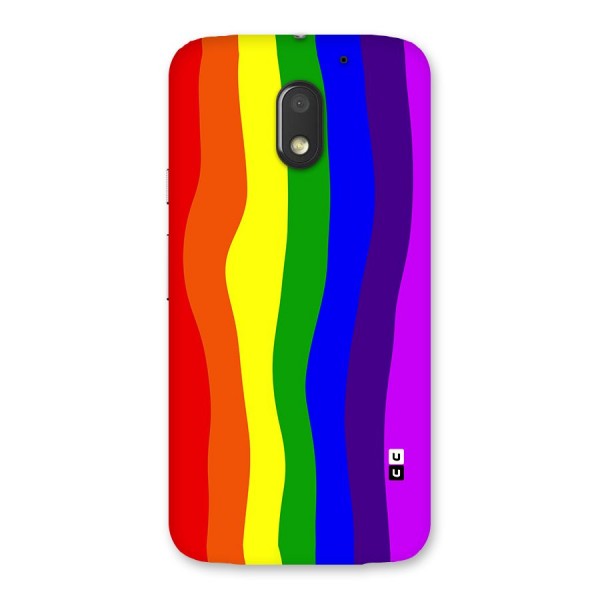 Rainbow Curves Back Case for Moto E3 Power