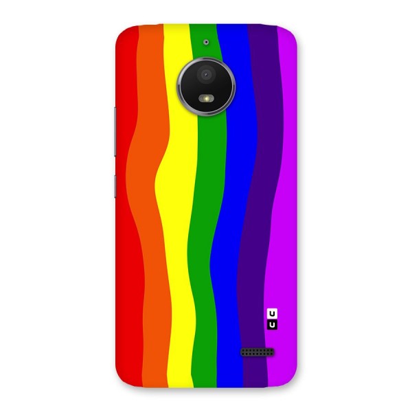 Rainbow Curves Back Case for Moto E4