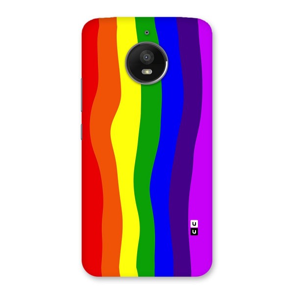 Rainbow Curves Back Case for Moto E4 Plus