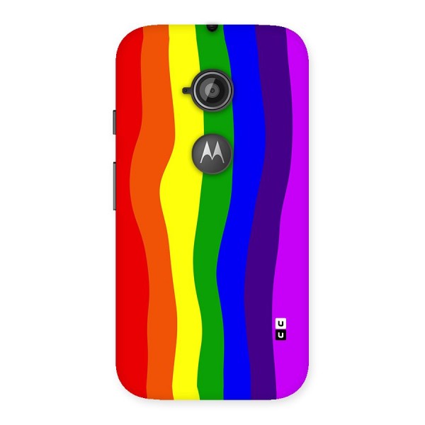 Rainbow Curves Back Case for Moto E 2nd Gen