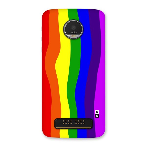 Rainbow Curves Back Case for Moto Z Play